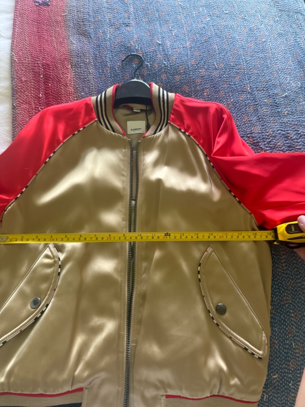 Burberry Red and Gray Jacket - Picture 6 of 15